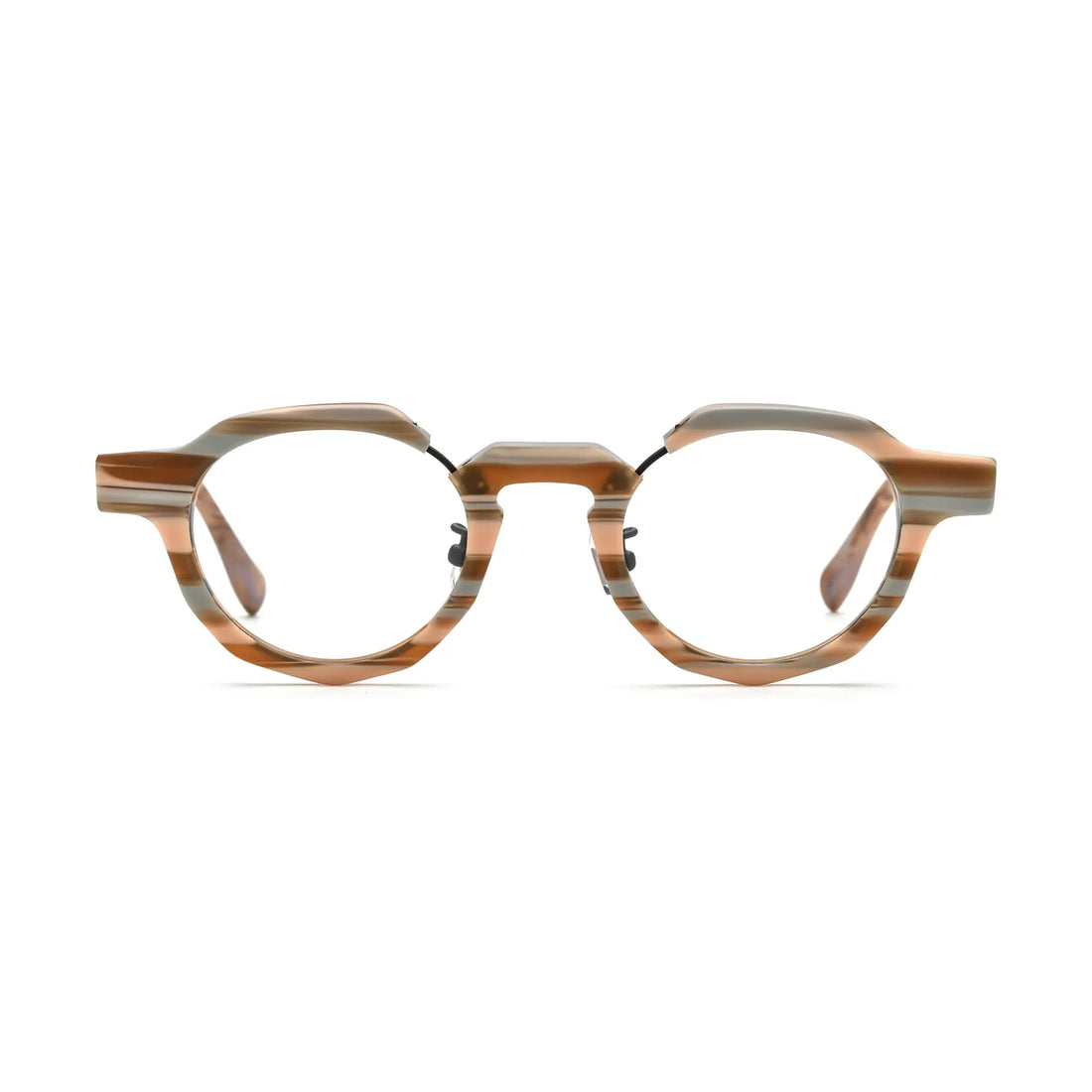 VoyueLens™ Amber Drift Eyeglasses – Front View – SKU VL19378-C6