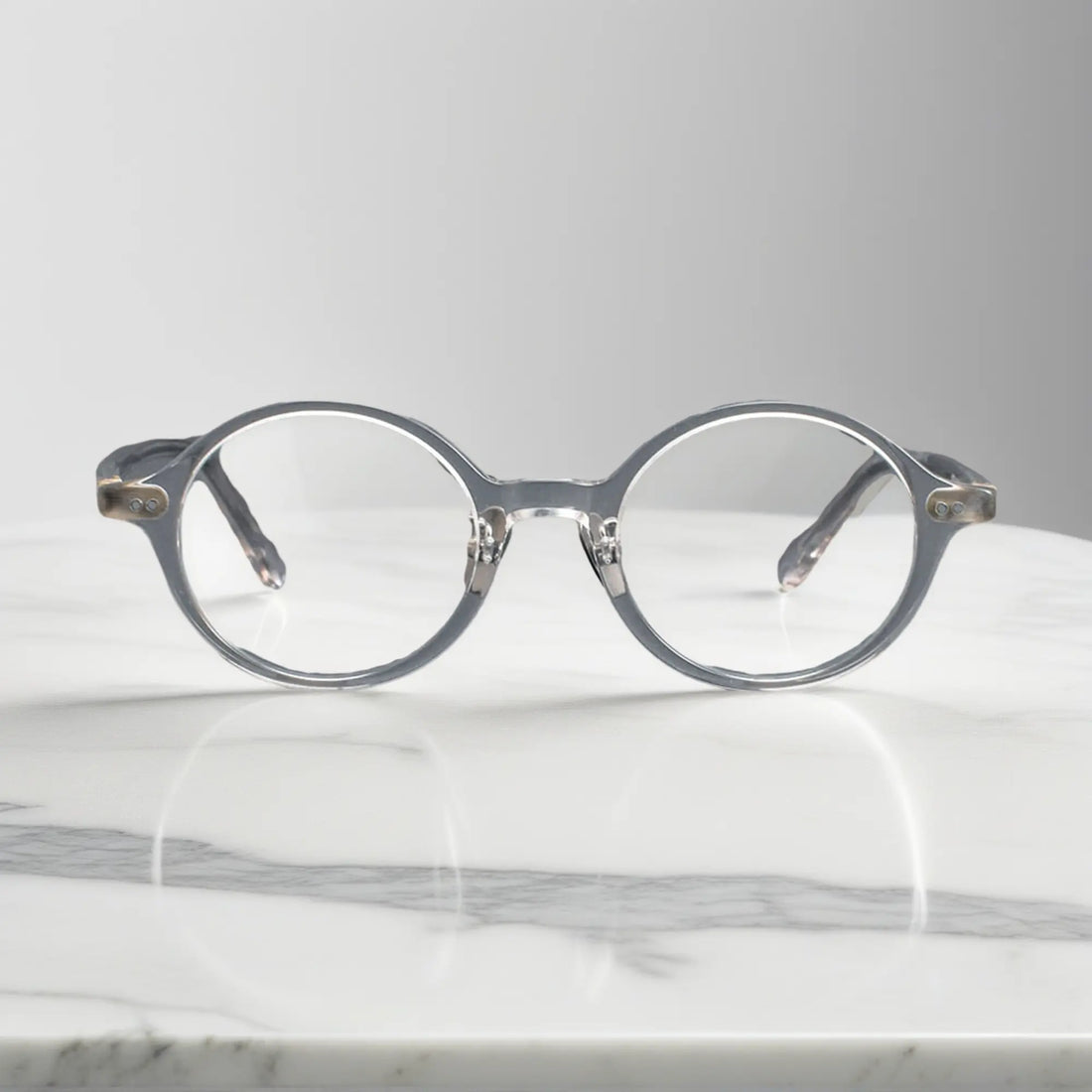 VoyueLens Classic Round Clear TR90 Eyeglasses front view