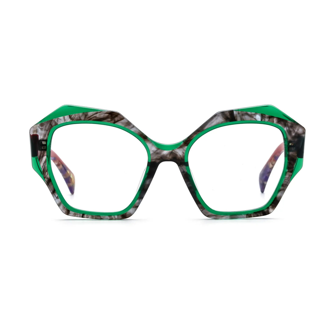VoyueLens™ Crimson Jade Eyeglasses – Front View – SKU VL19359-C3