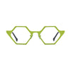 VoyueLens™ Electric Bloom Geometric Eyeglasses – Front View – SKU VL185881-C5