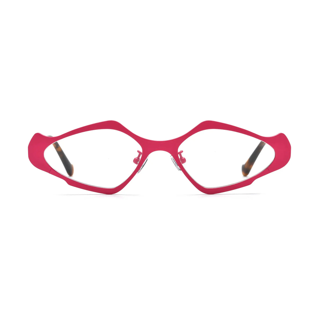 VoyueLens™ Fuchsia Indigo Polygon Eyeglasses – Front View – SKU VL185811-C4