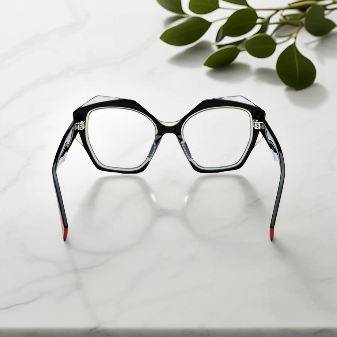 Rear perspective showing crisp lines and minimalist black-red contrast of Midnight Core.