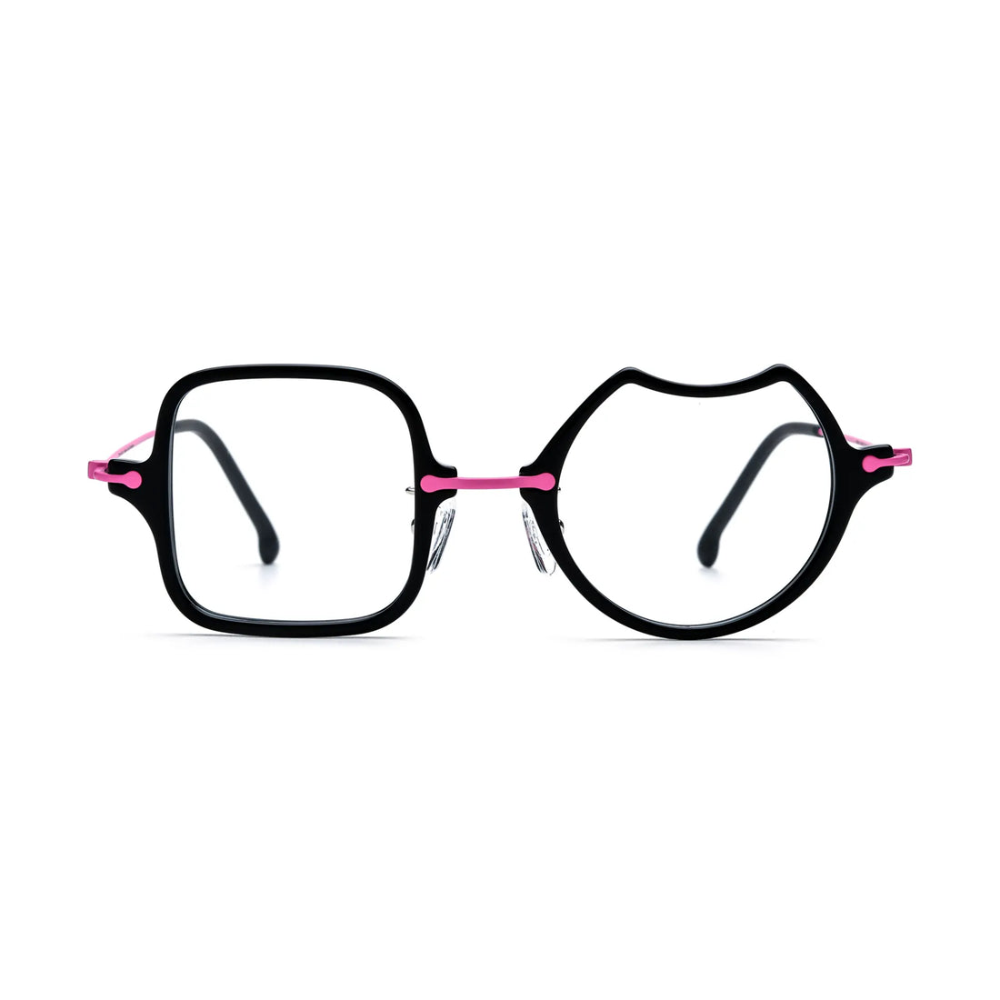 VoyueLens™ Neon Bloom Abstract Eyeglasses – Front View – SKU VL185842-C6