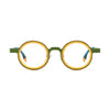 VoyueLens™ Olive Citrus Round Eyeglasses – Front View – SKU VL185816-C3