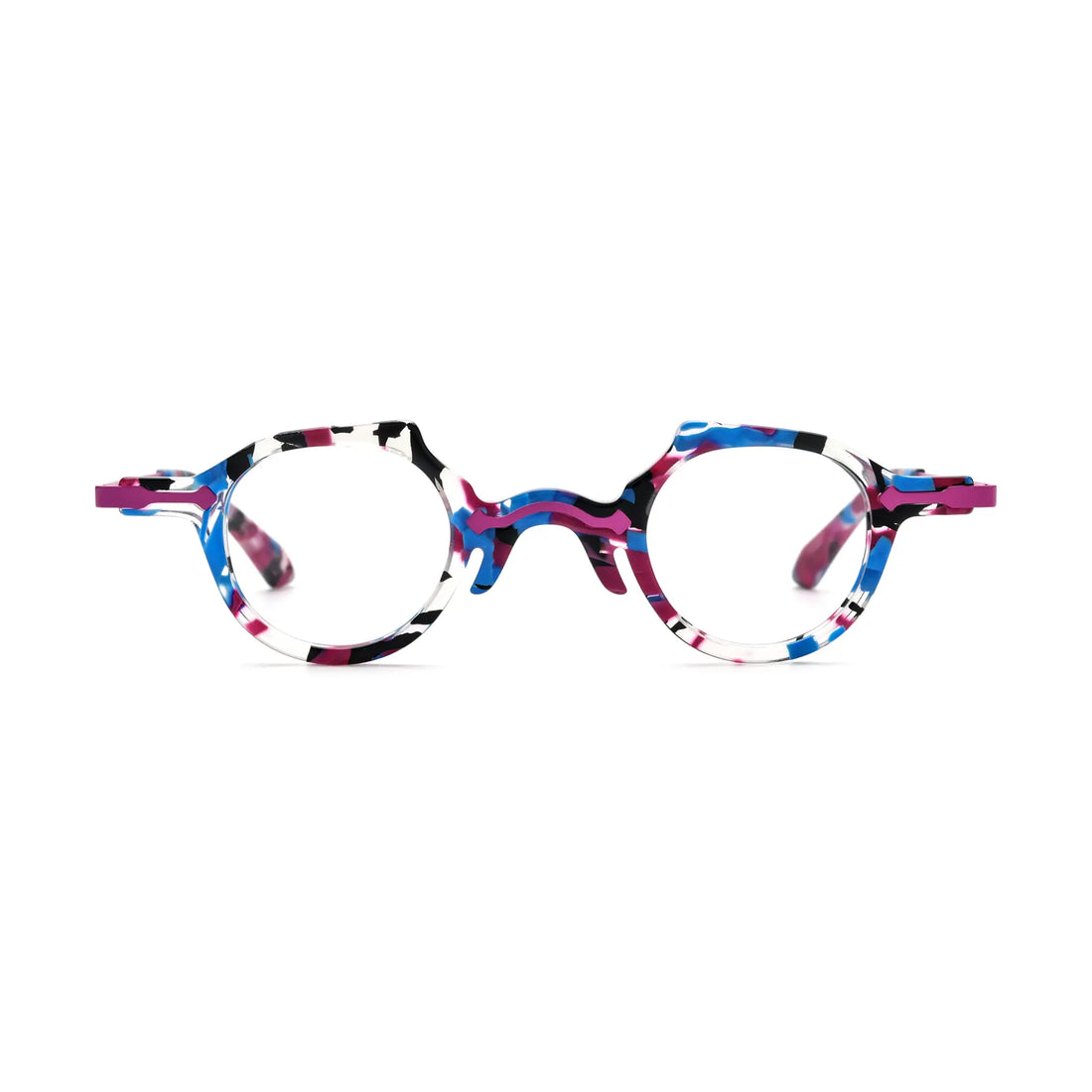 VoyueLens™ Orchid Purple Round Glasses – Front View – SKU VL19341-C3