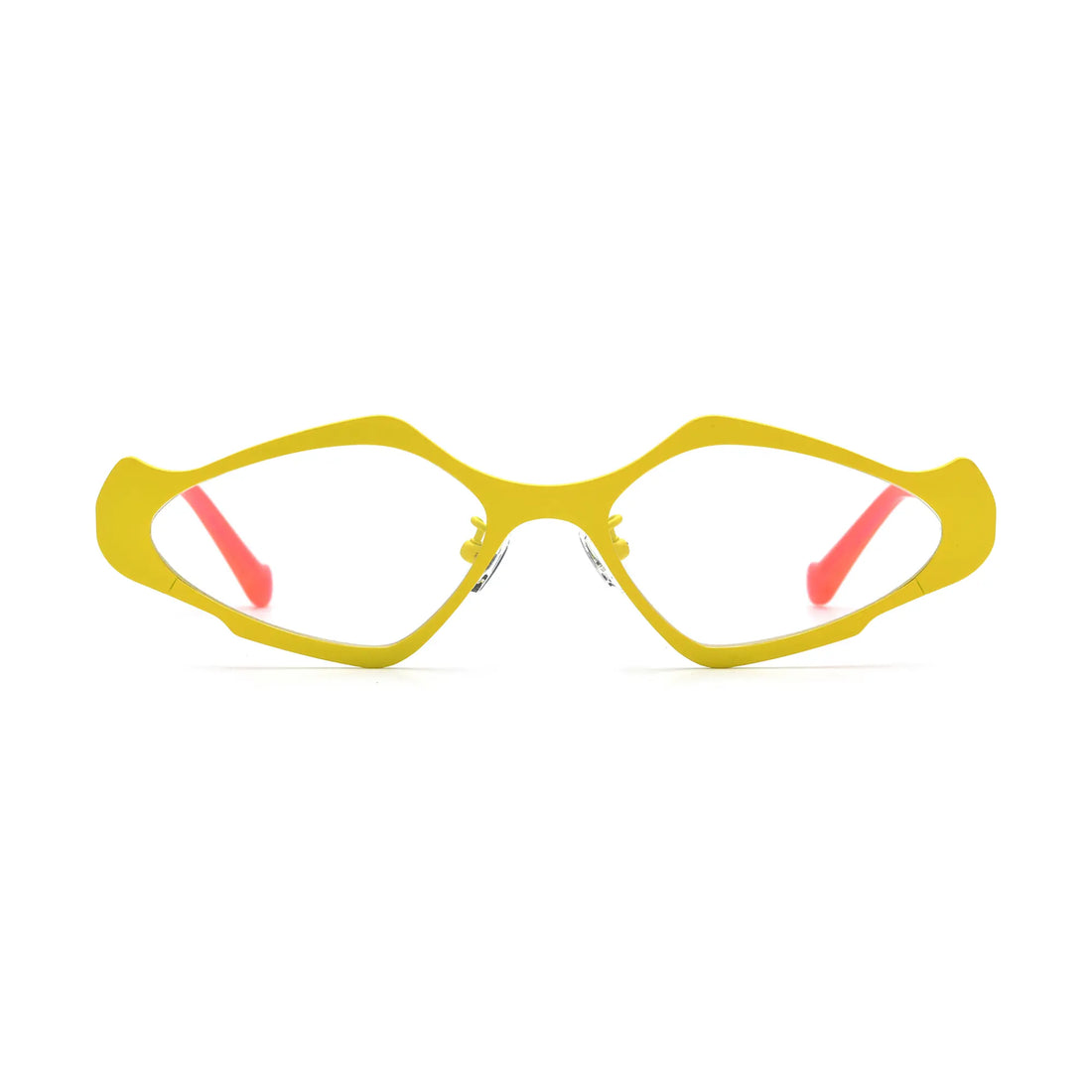 VoyueLens™ Sunshine Teal Polygon Eyeglasses – Front View – SKU VL185811-C6