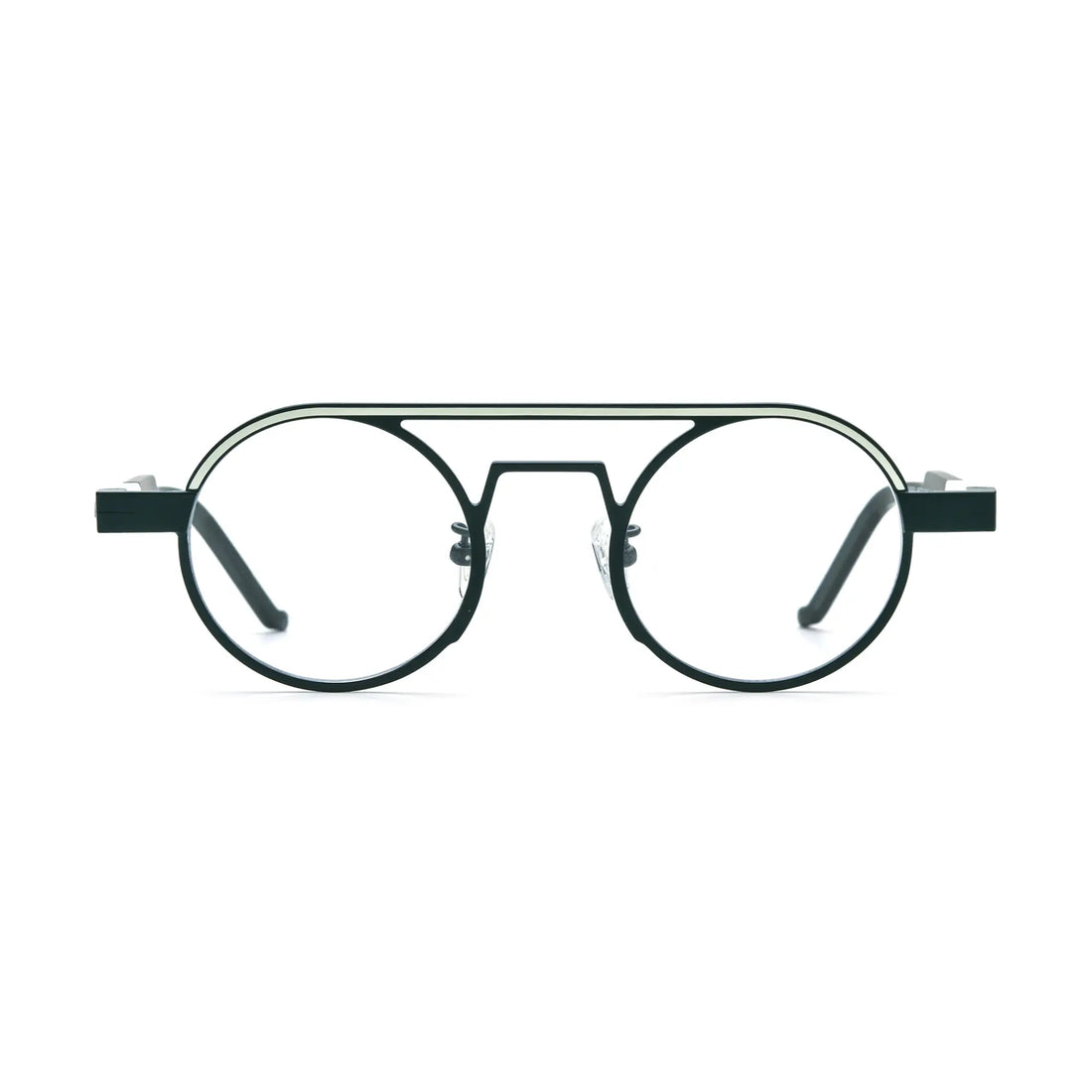 VoyueLens™ Urban Ink Aviator Eyeglasses – Front View – SKU VL185831-C5