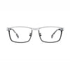 Barledear Checkerboard Ivory Black eyeglasses front view with lightweight titanium square frame and bold monochrome styling