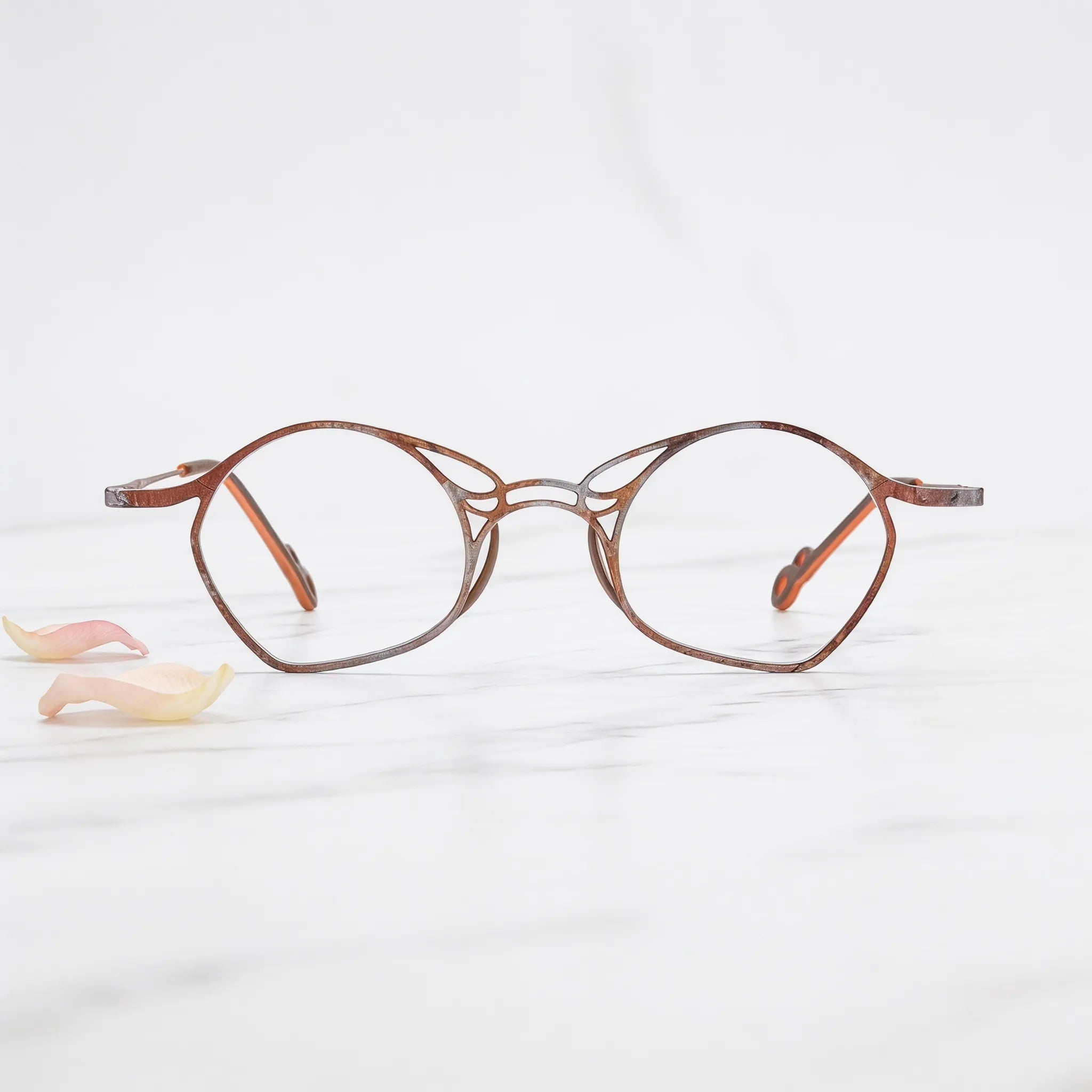 Barledear Cocoa Ember Brown eyeglasses shown in a clean lifestyle front view
