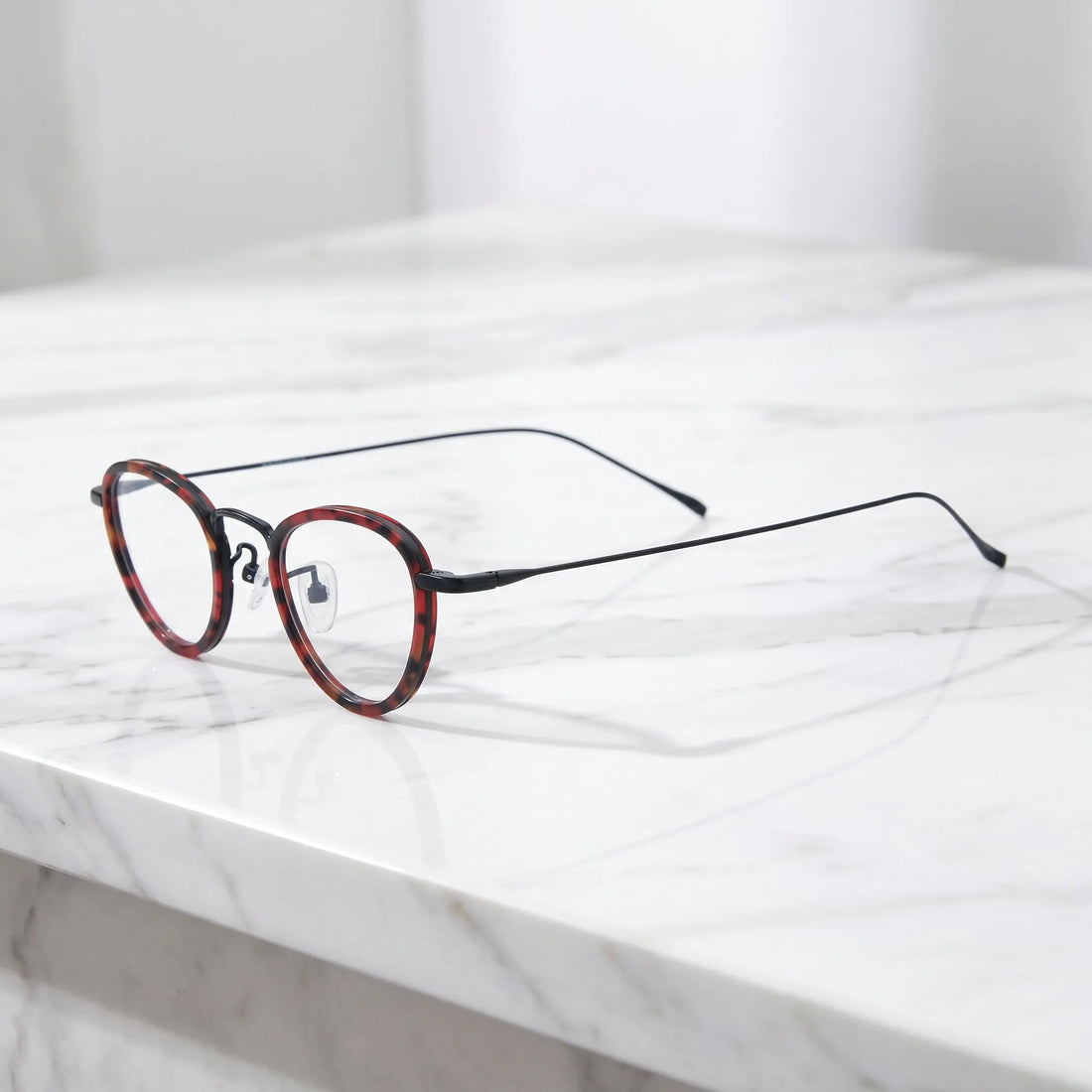 Barledear Lightweight Geometric Acetate Titanium Eyeglasses
