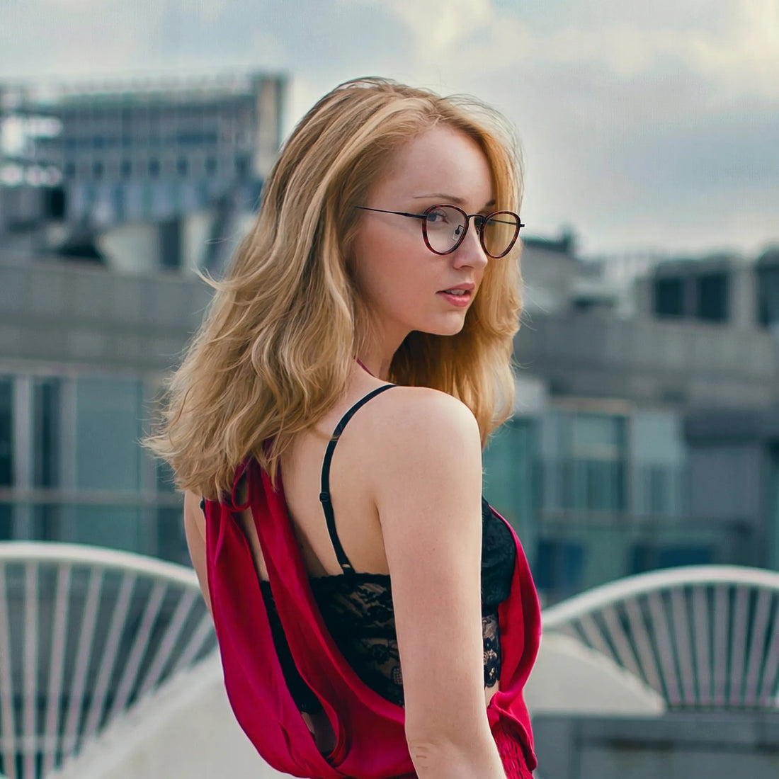Barledear Lightweight Geometric Acetate Titanium Eyeglasses