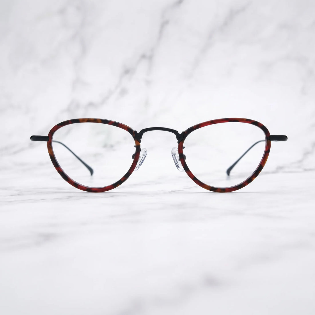 Barledear Lightweight Geometric Acetate Titanium Eyeglasses