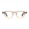 Barledear Honey Crystal Brown eyeglasses front view with lightweight retro square acetate frame