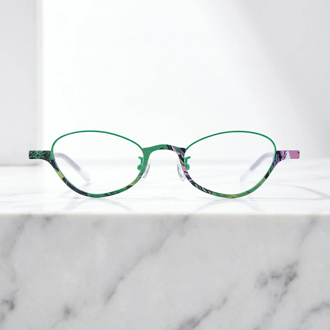 Barledear Meadow Jade eyeglasses shown in a clean lifestyle front view with lightweight oval frame design