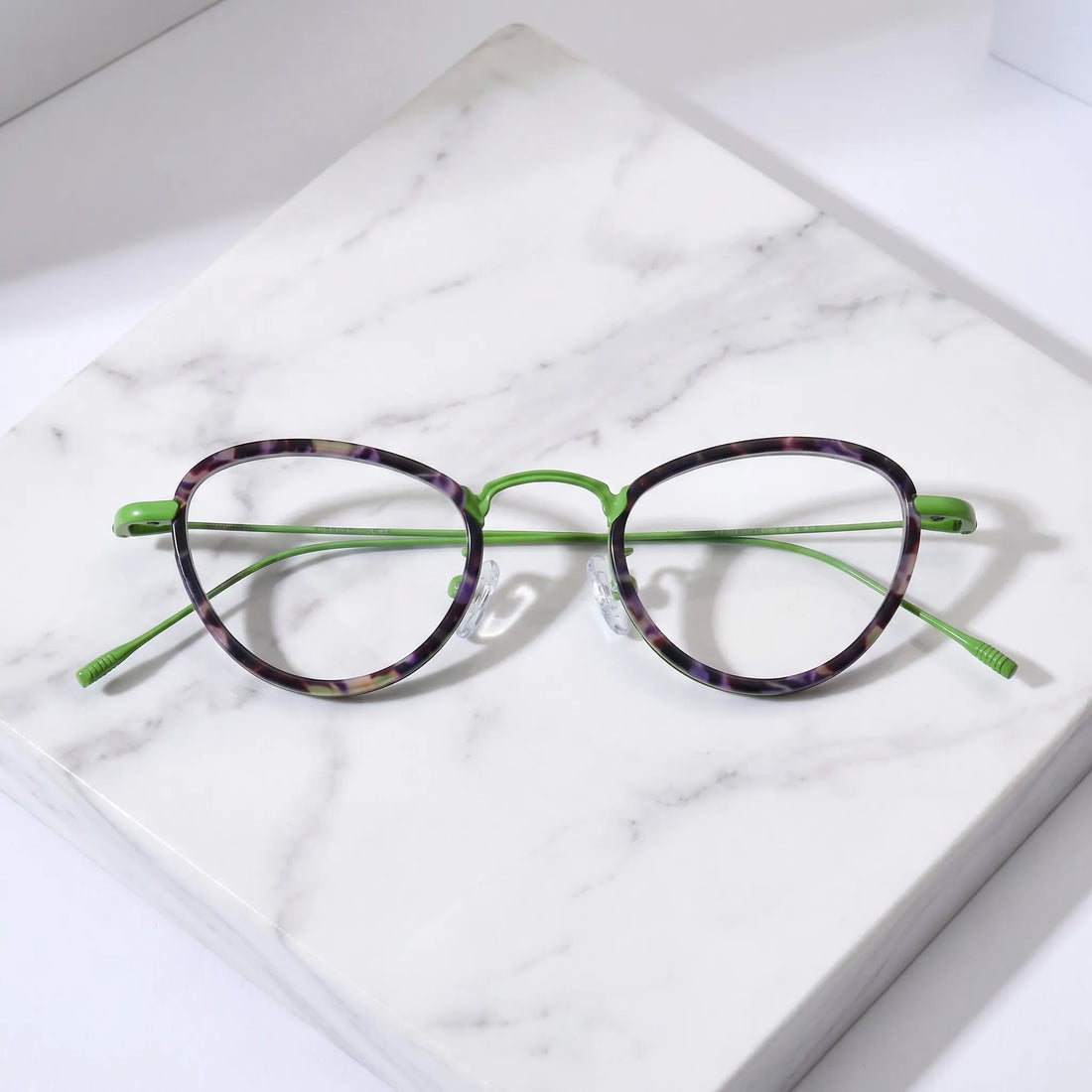 Barledear Lightweight Geometric Acetate Titanium Eyeglasses