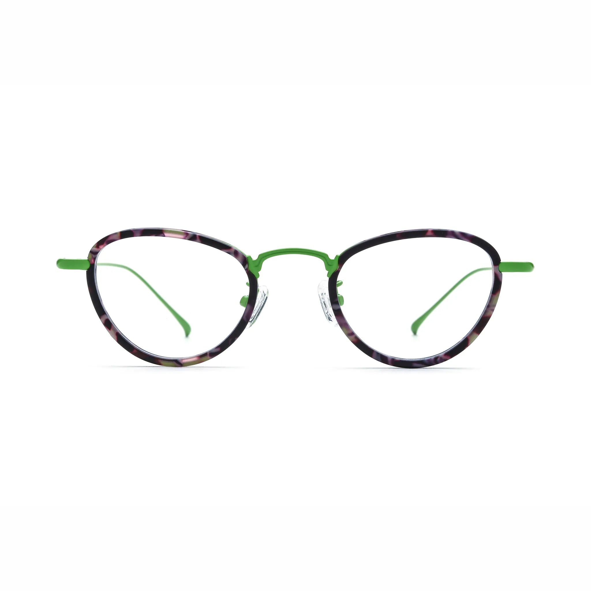 Barledear Lightweight Geometric Acetate Titanium Eyeglasses