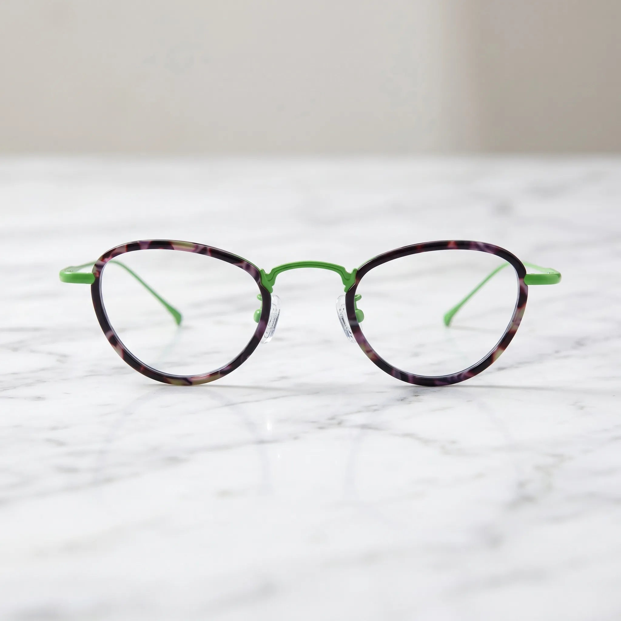 Barledear Lightweight Geometric Acetate Titanium Eyeglasses