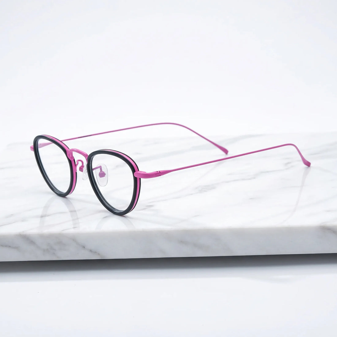 Barledear Lightweight Geometric Acetate Titanium Eyeglasses