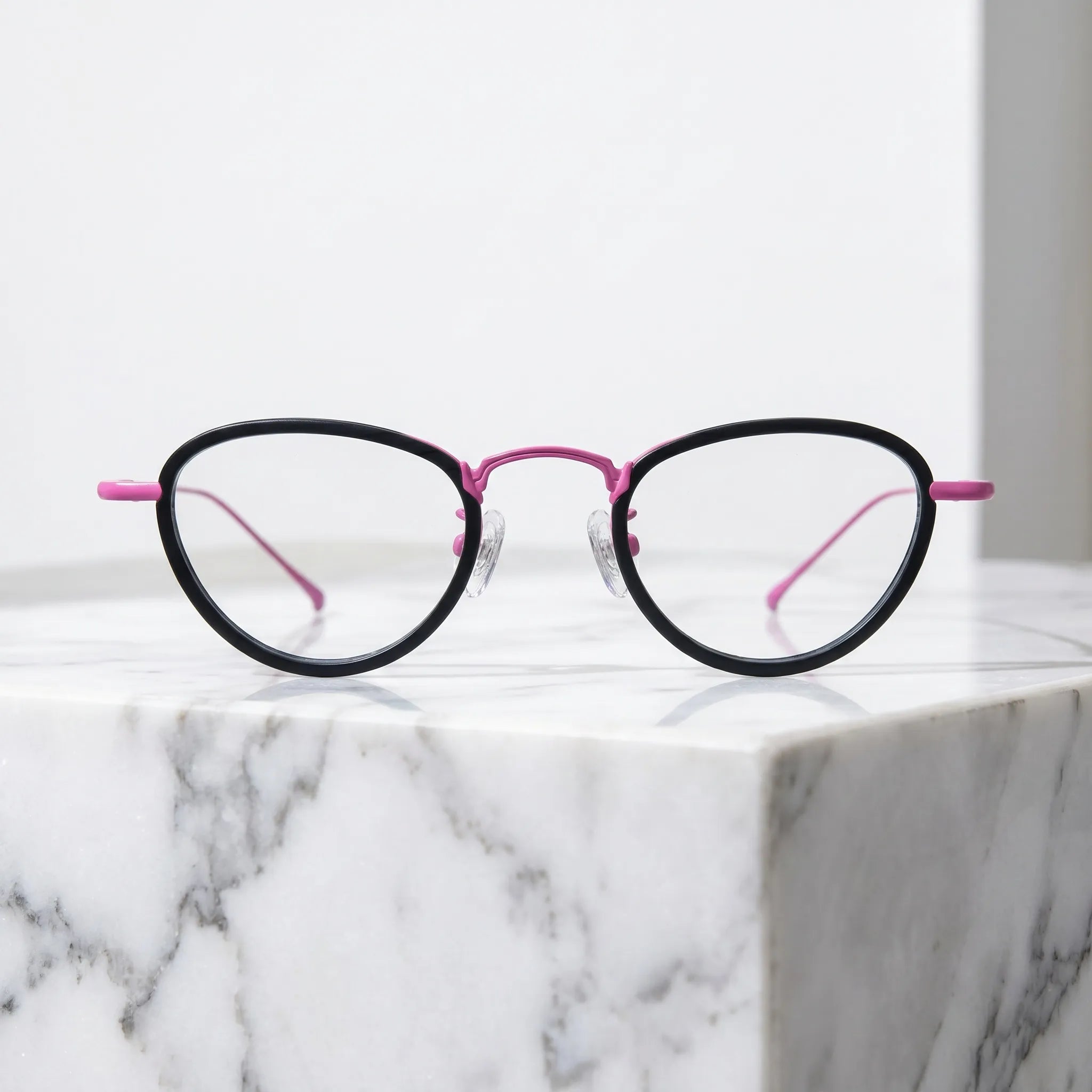 Barledear Lightweight Geometric Acetate Titanium Eyeglasses