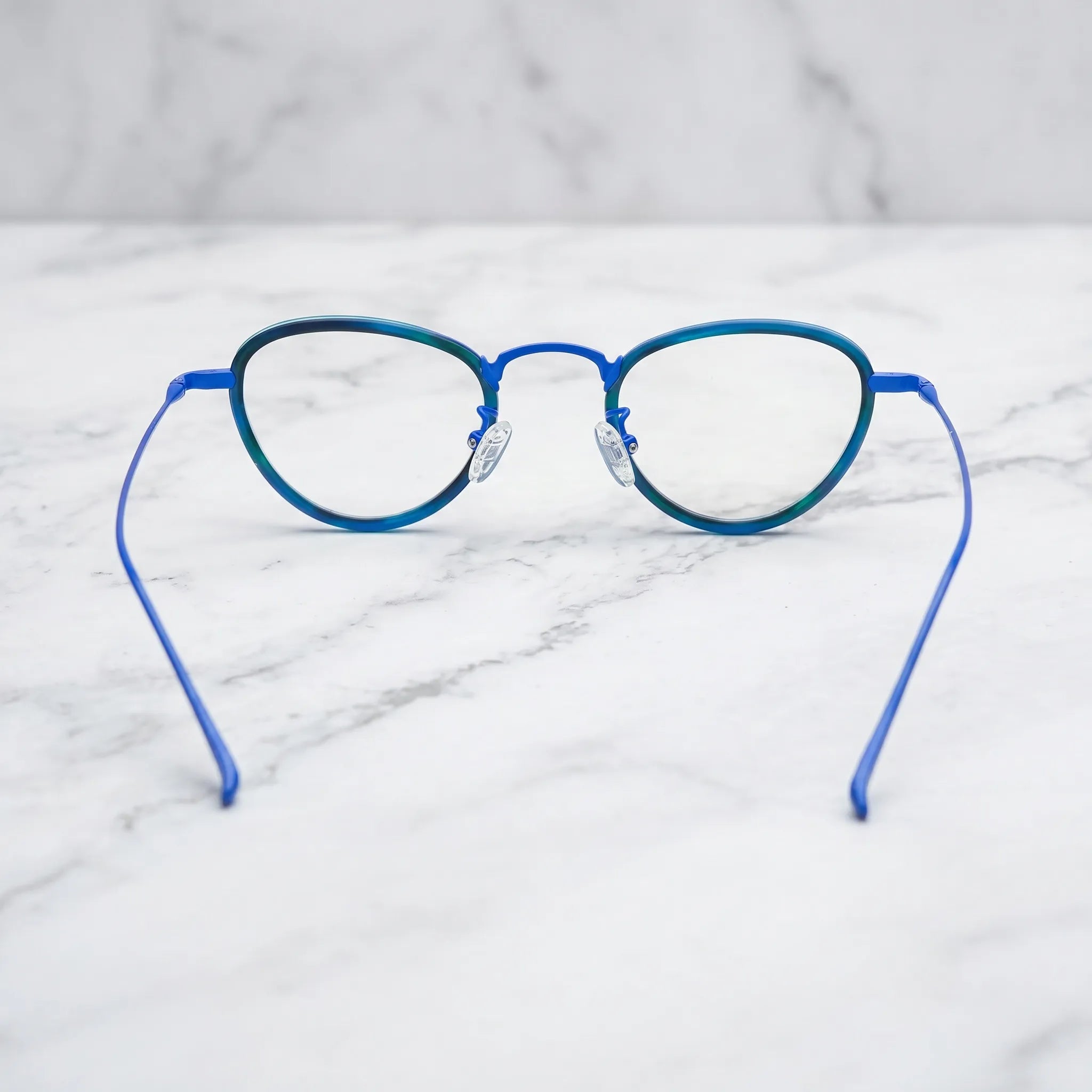 Barledear Lightweight Geometric Acetate Titanium Eyeglasses