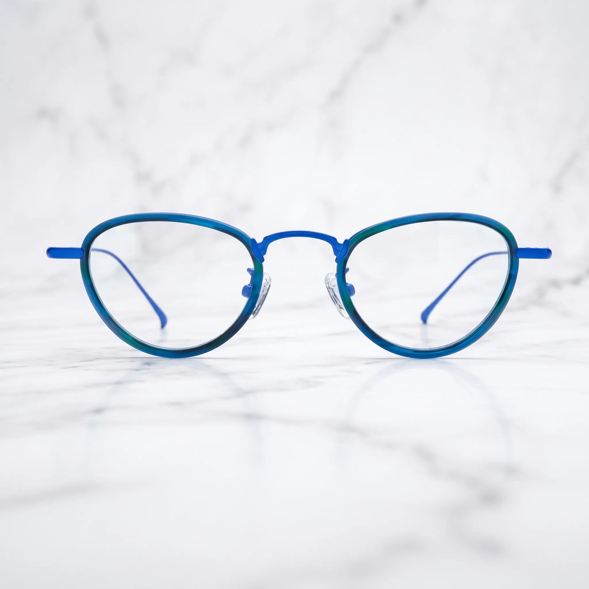 Barledear Lightweight Geometric Acetate Titanium Eyeglasses