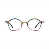 Barledear Rose Meadow Pink eyeglasses front view with lightweight butterfly titanium frame