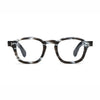 Barledear Smoke Stripe eyeglasses front view with lightweight retro square acetate frame