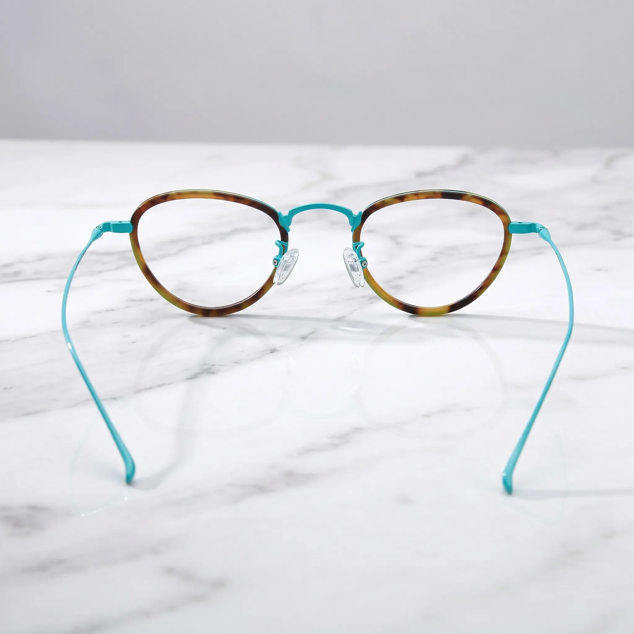 Barledear Lightweight Geometric Acetate Titanium Eyeglasses