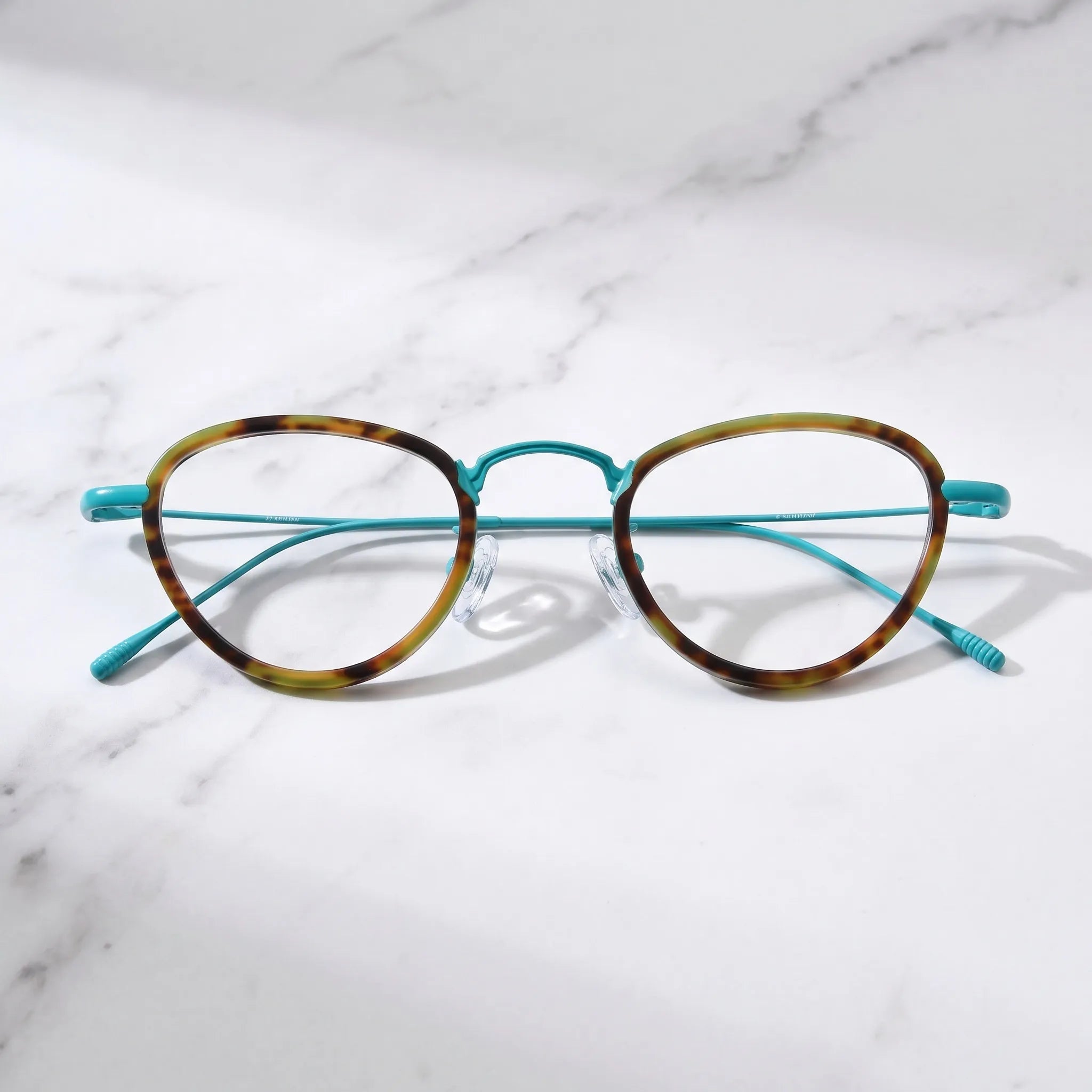 Barledear Lightweight Geometric Acetate Titanium Eyeglasses