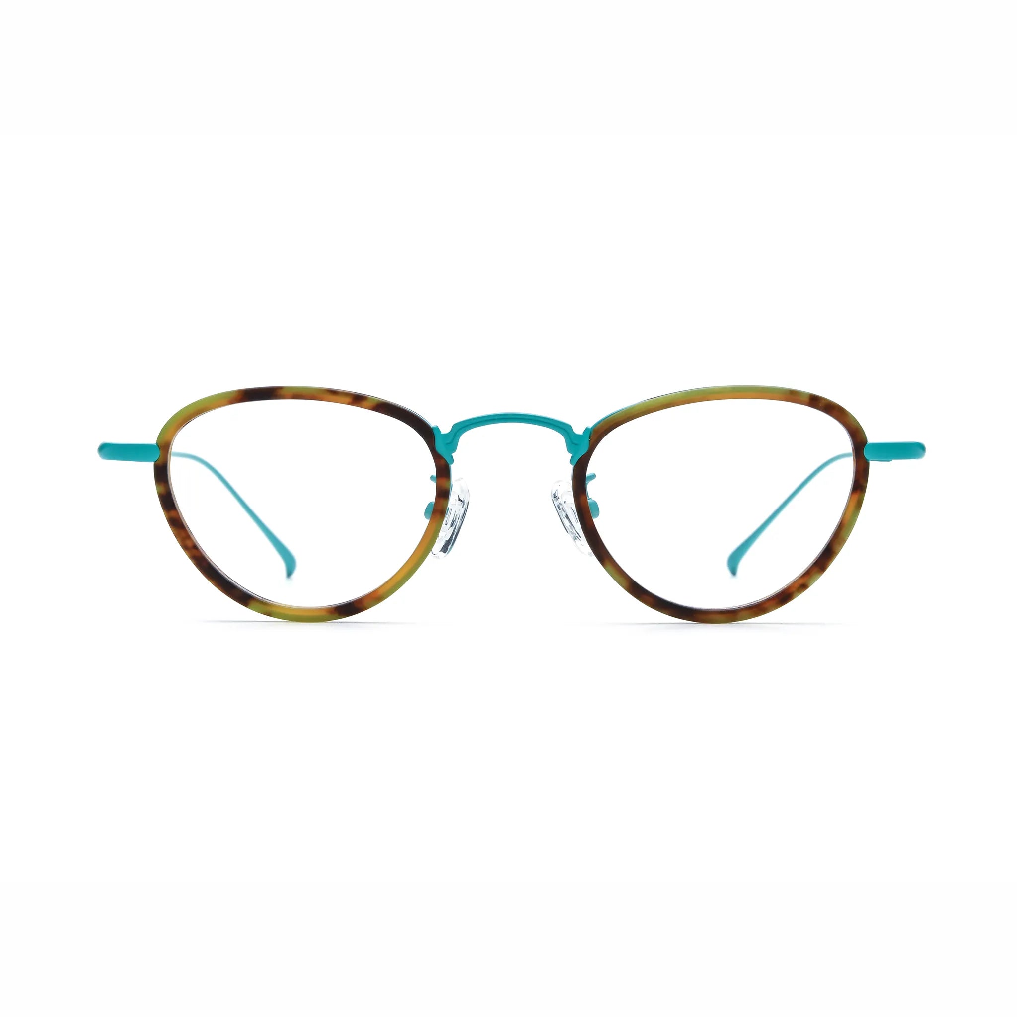 Barledear Lightweight Geometric Acetate Titanium Eyeglasses