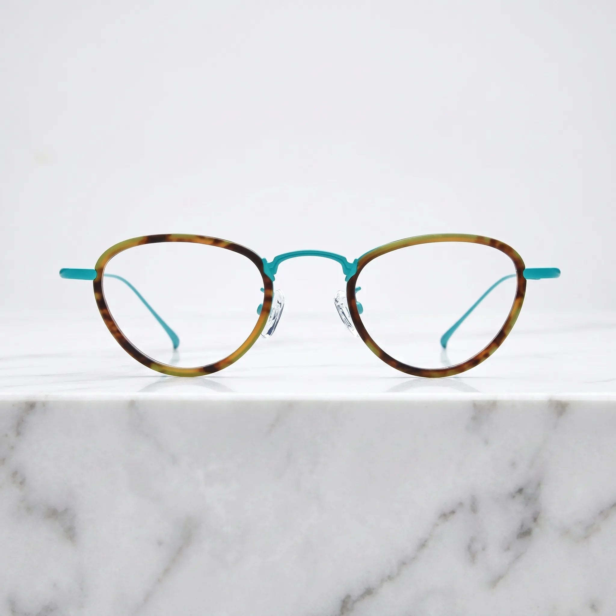 Barledear Lightweight Geometric Acetate Titanium Eyeglasses