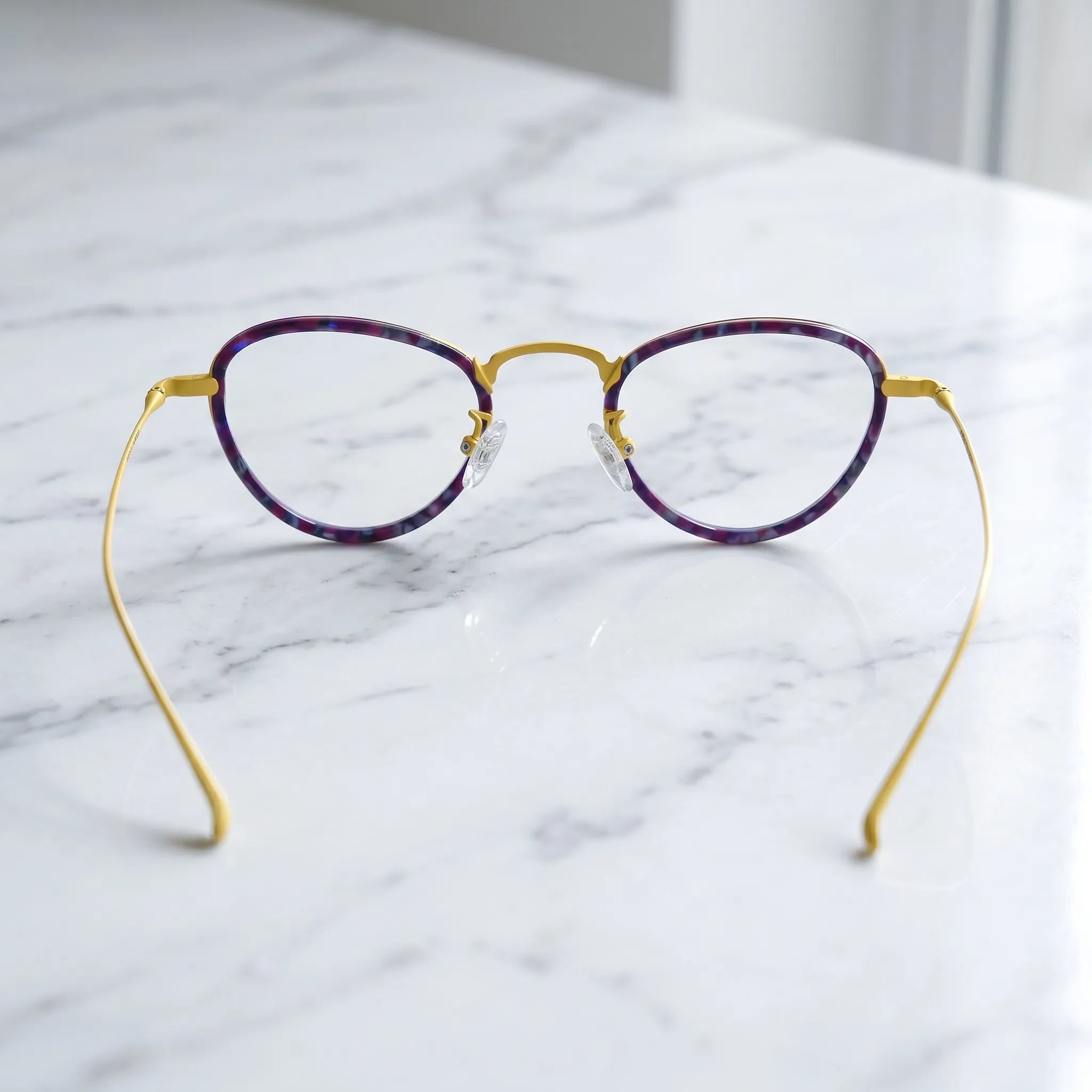Barledear Lightweight Geometric Acetate Titanium Eyeglasses