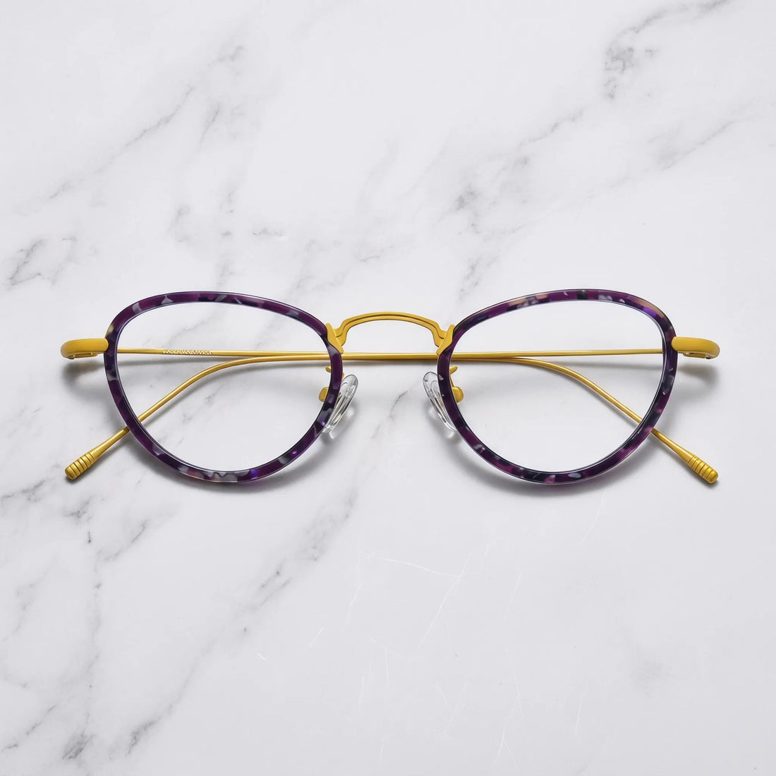Barledear Lightweight Geometric Acetate Titanium Eyeglasses