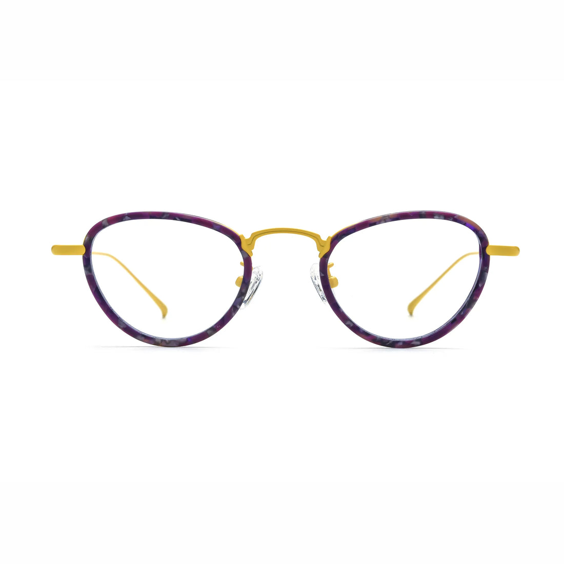 Barledear Lightweight Geometric Acetate Titanium Eyeglasses