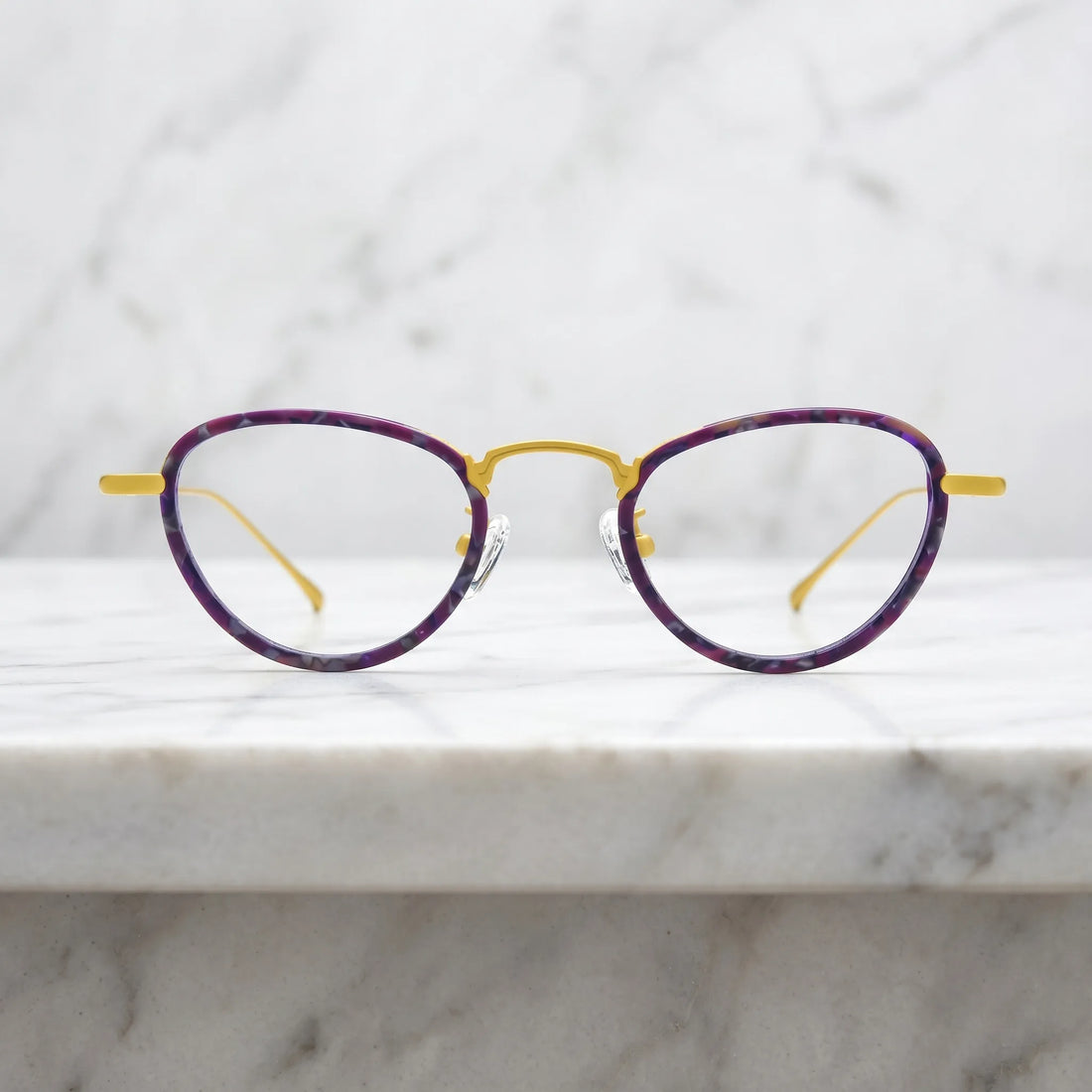 Barledear Lightweight Geometric Acetate Titanium Eyeglasses