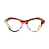 VoyueLens™ Amber Bloom Butterfly Eyeglasses – Front View – SKU VL19380-C4