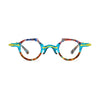 VoyueLens™ Amber Crystal Round Glasses – Front View – SKU VL19341-C1