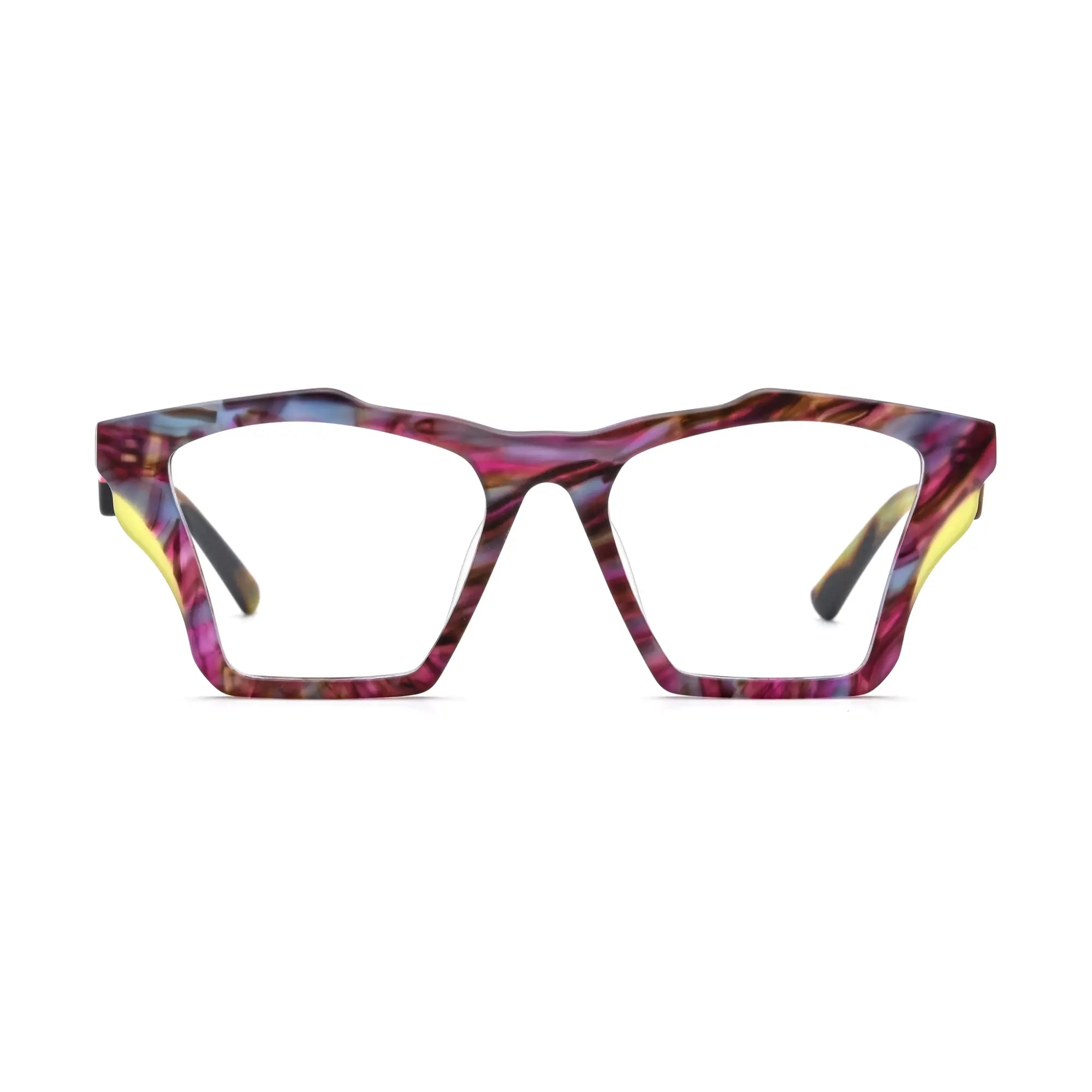VoyueLens™ Amethyst Bloom Eyeglasses – Front View – SKU VL19360-C2