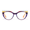 VoyueLens™ Amethyst Sunrise Cat-Eye Glasses – Front View – SKU VL19365-C1
