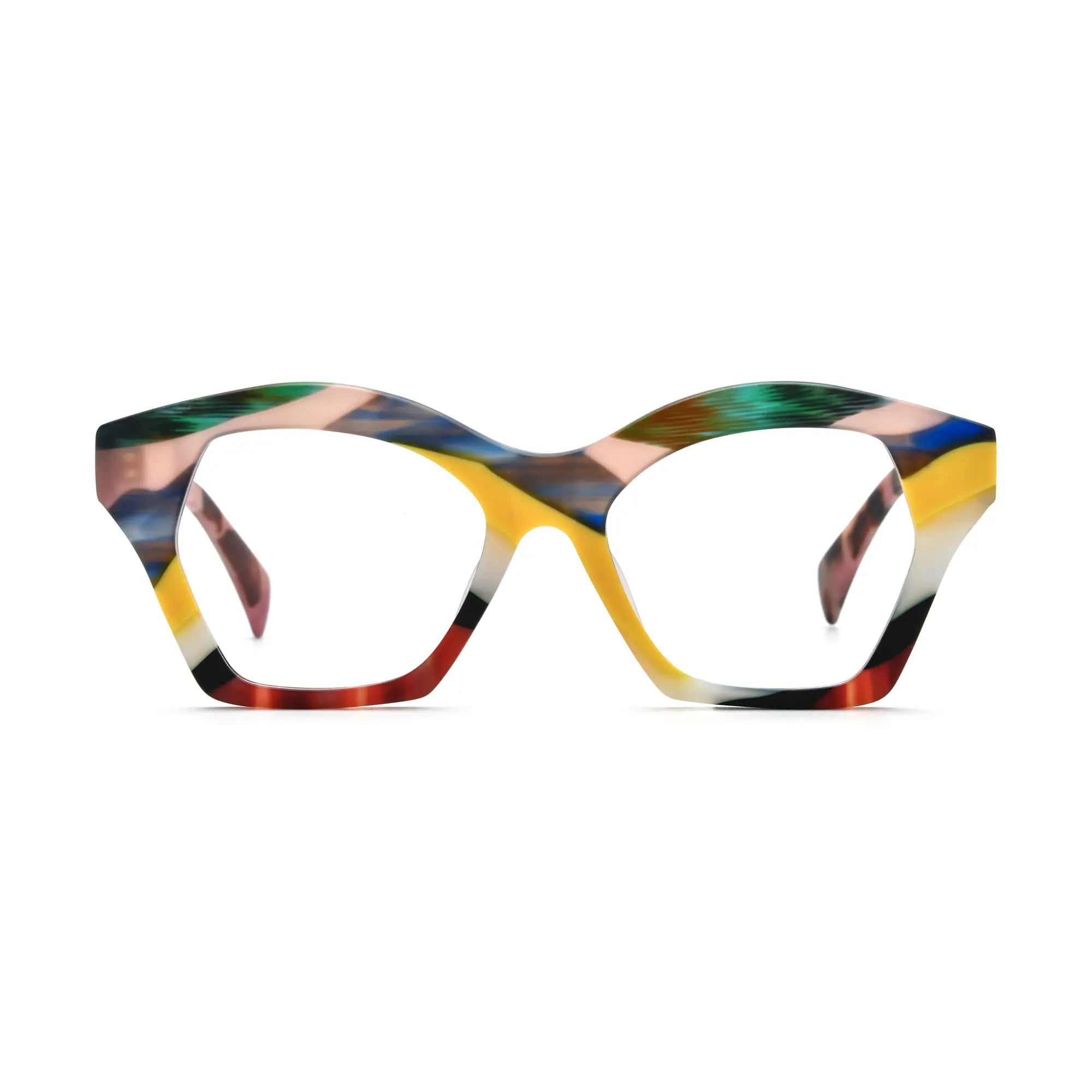 VoyueLens™ Aurora Mosaic Eyeglasses – Front View – SKU VL19375-C4