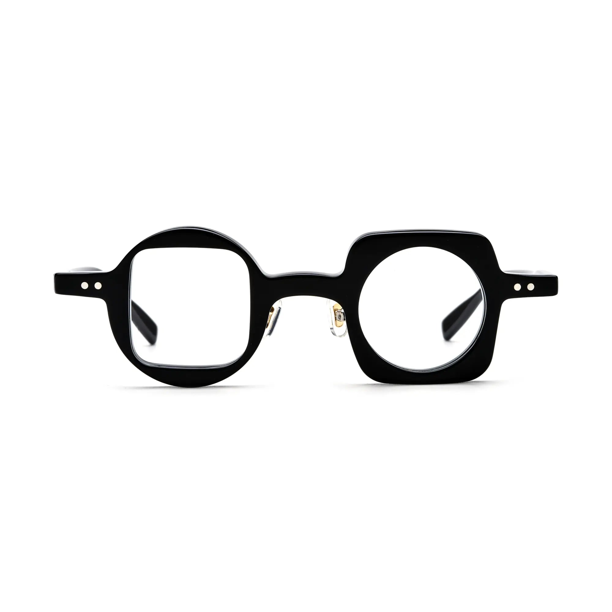 VoyueLens™ Black Art-Inspired Eyeglasses – Front View – SKU VL-19189-C5