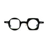 VoyueLens™ Black-Green Art-Inspired Eyeglasses – Front View – SKU VL-19189-C4