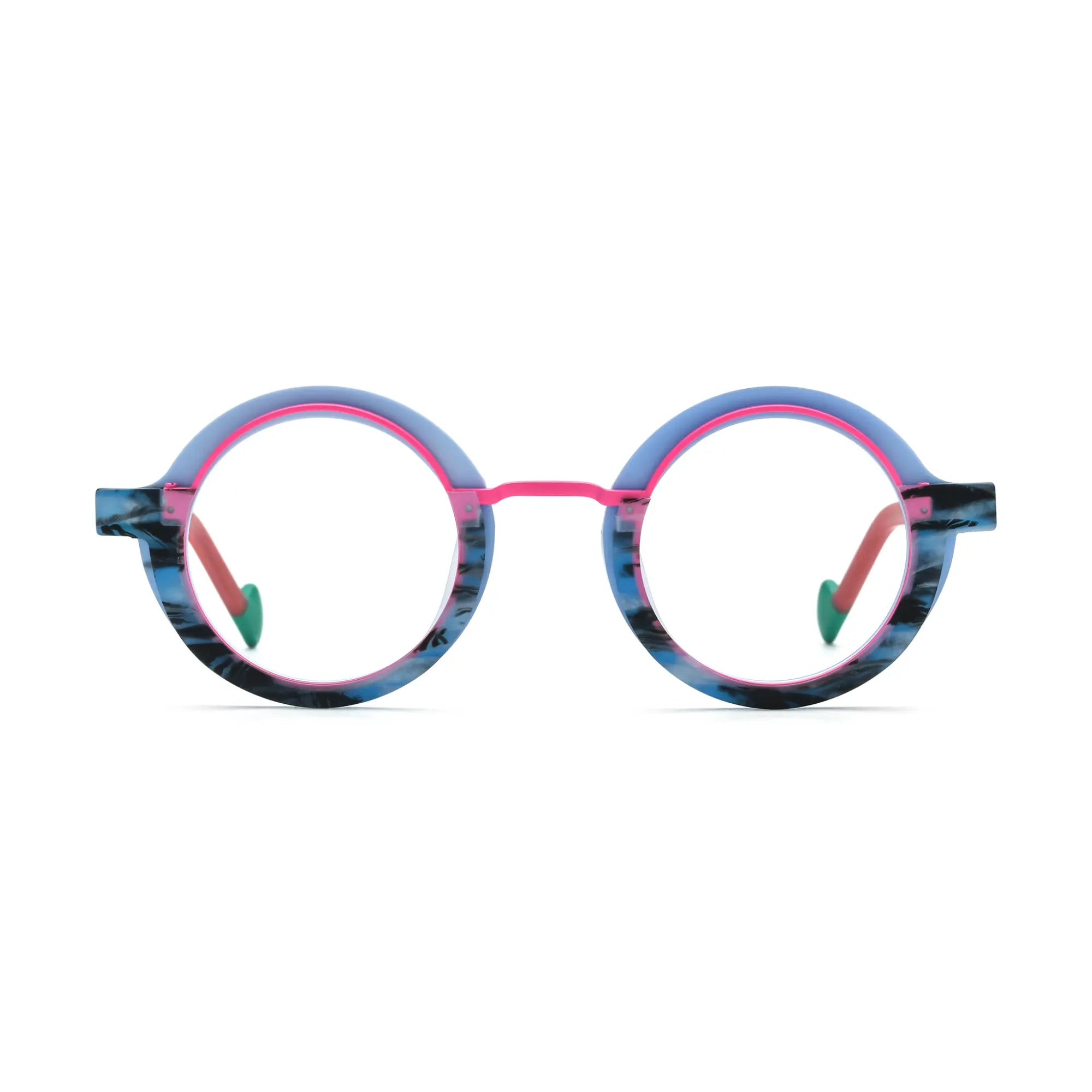 VoyueLens™ Blue Coral Eyeglasses – Front View – SKU VL19376-C1