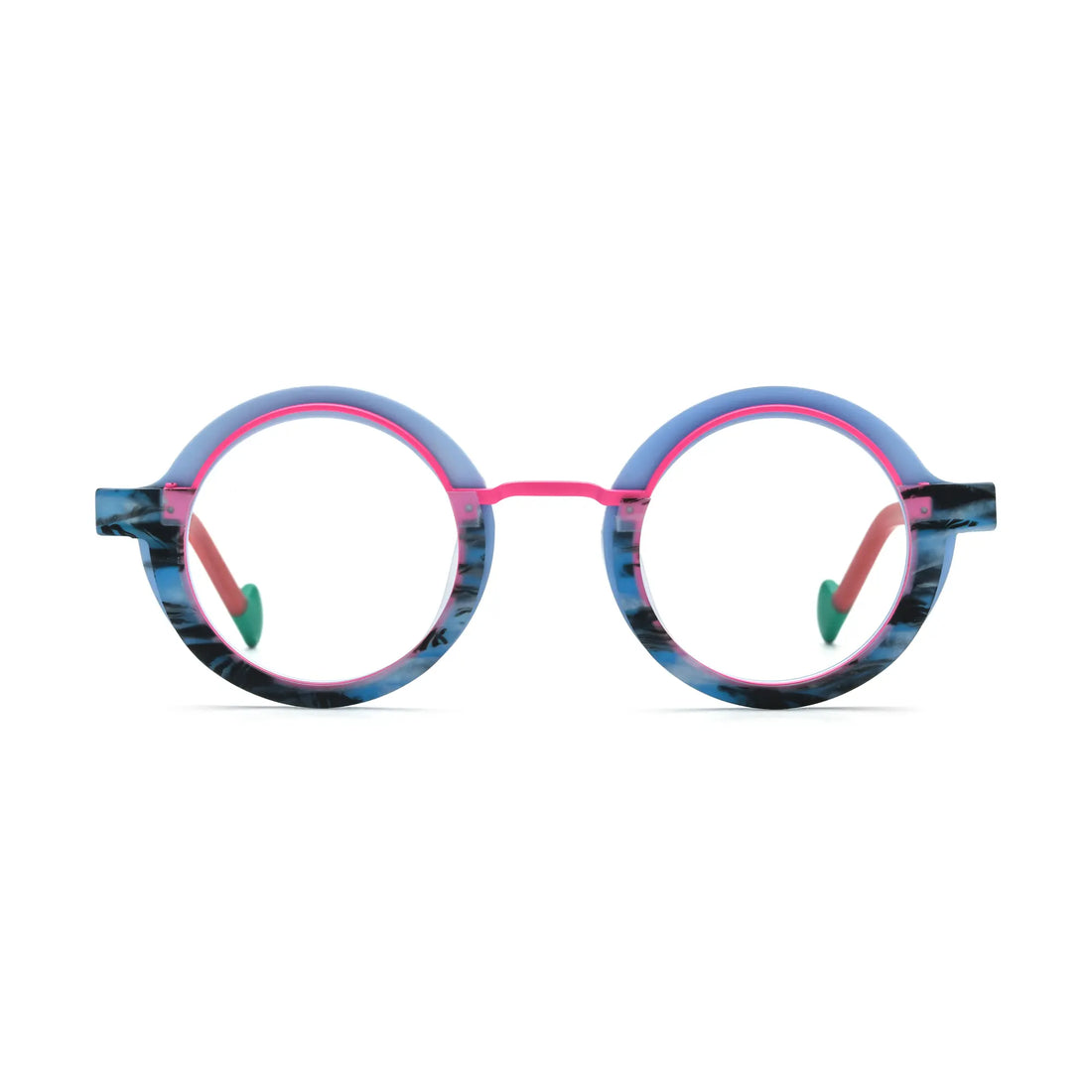VoyueLens™ Blue Coral Eyeglasses – Front View – SKU VL19376-C1