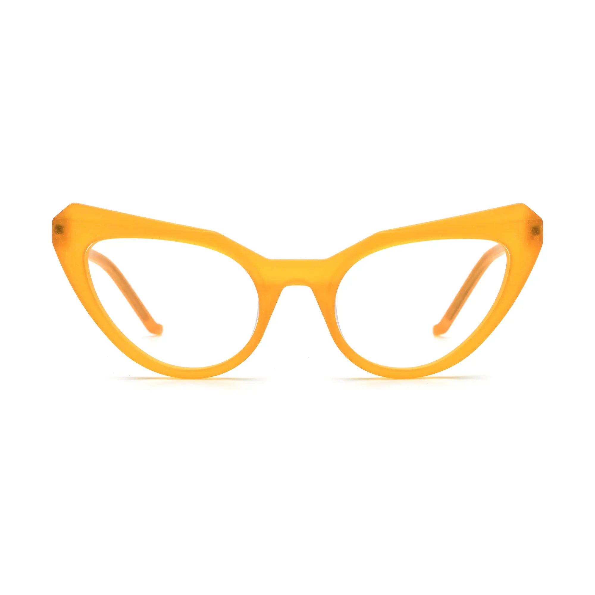 VoyueLens™ Citrus Amber Butterfly Glasses – Front View – SKU VL19369-C3
