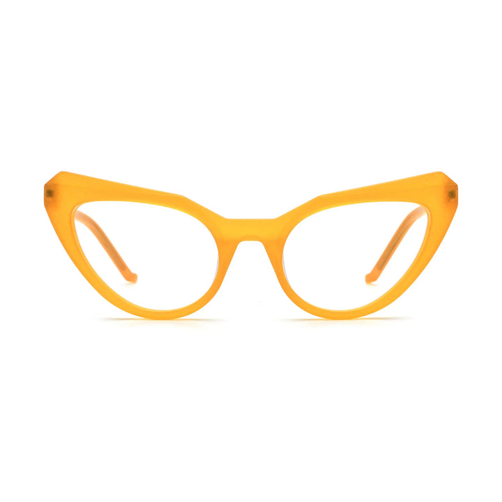 VoyueLens™ Citrus Amber Butterfly Glasses – Front View – SKU VL19369-C3