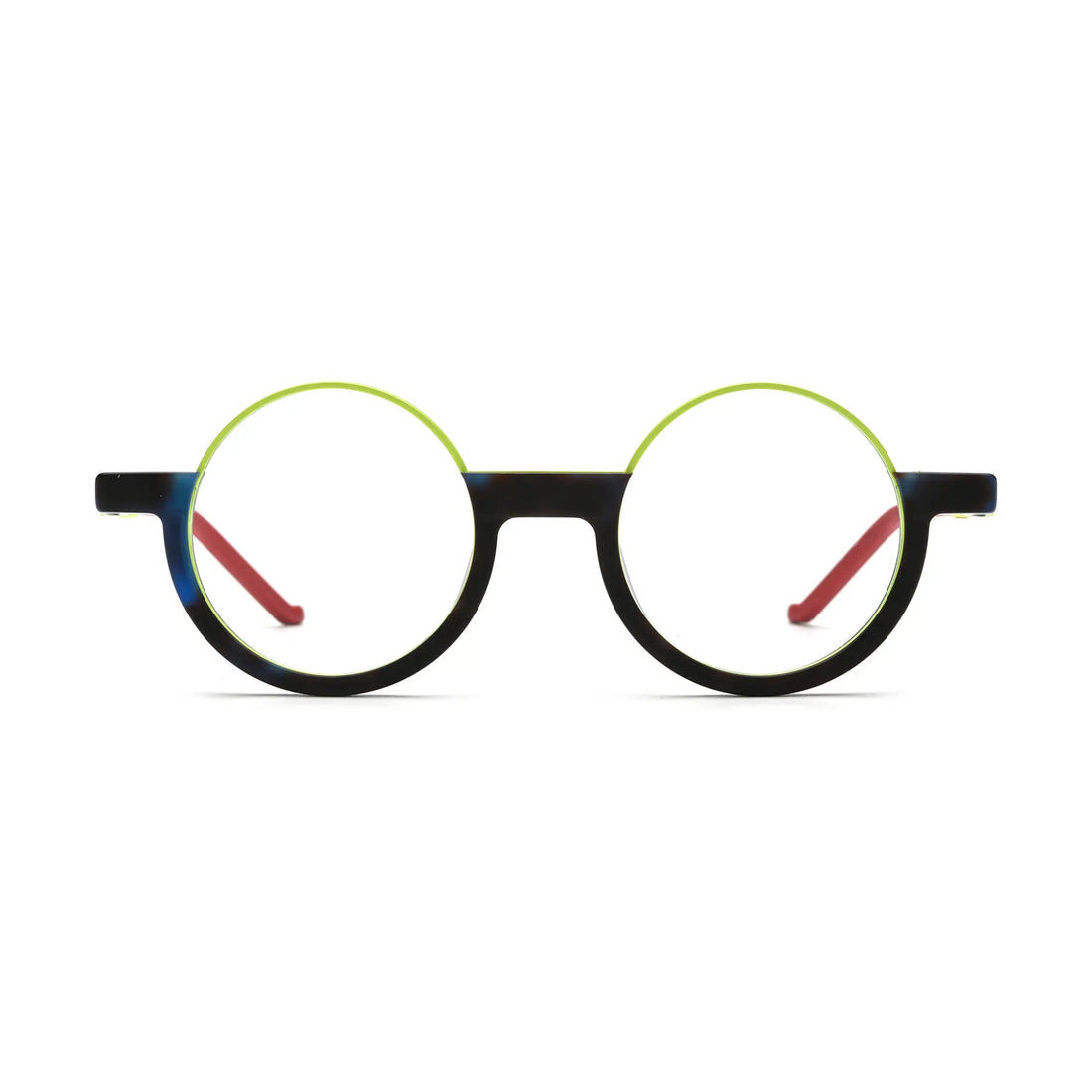 VoyueLens™ Citrus Fade Round Glasses – Front View – SKU VL19366-C3