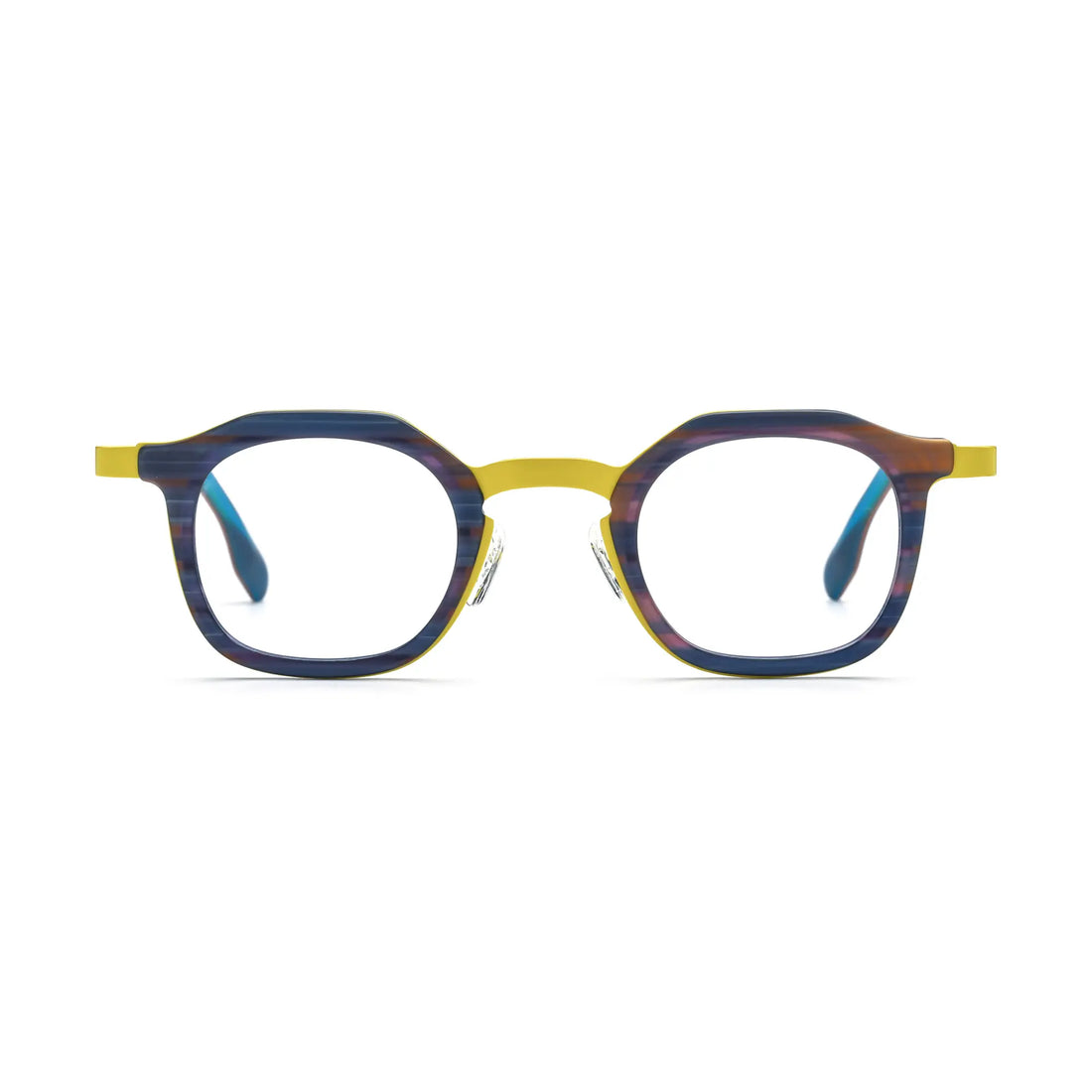 VoyueLens™ Citrus Noir Square Eyeglasses – Front View – SKU VL185893-C2