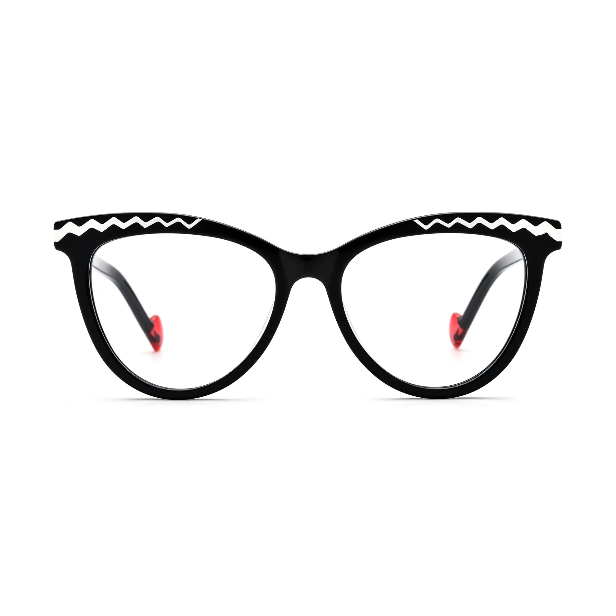VoyueLens™ Classic Black Eyeglasses – Front View – SKU VL19362-C4
