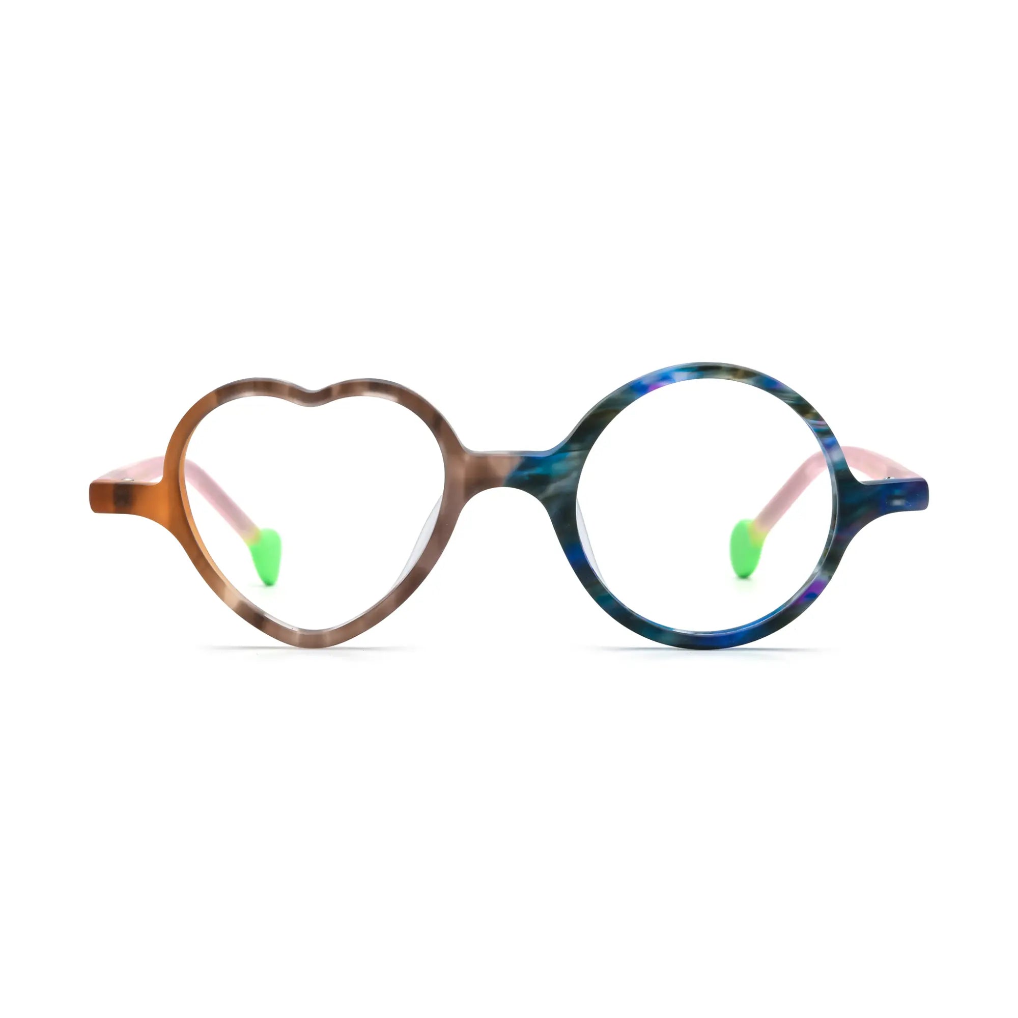 VoyueLens™ Cocoa Marble Eyeglasses – Front View – SKU VL19377-C4